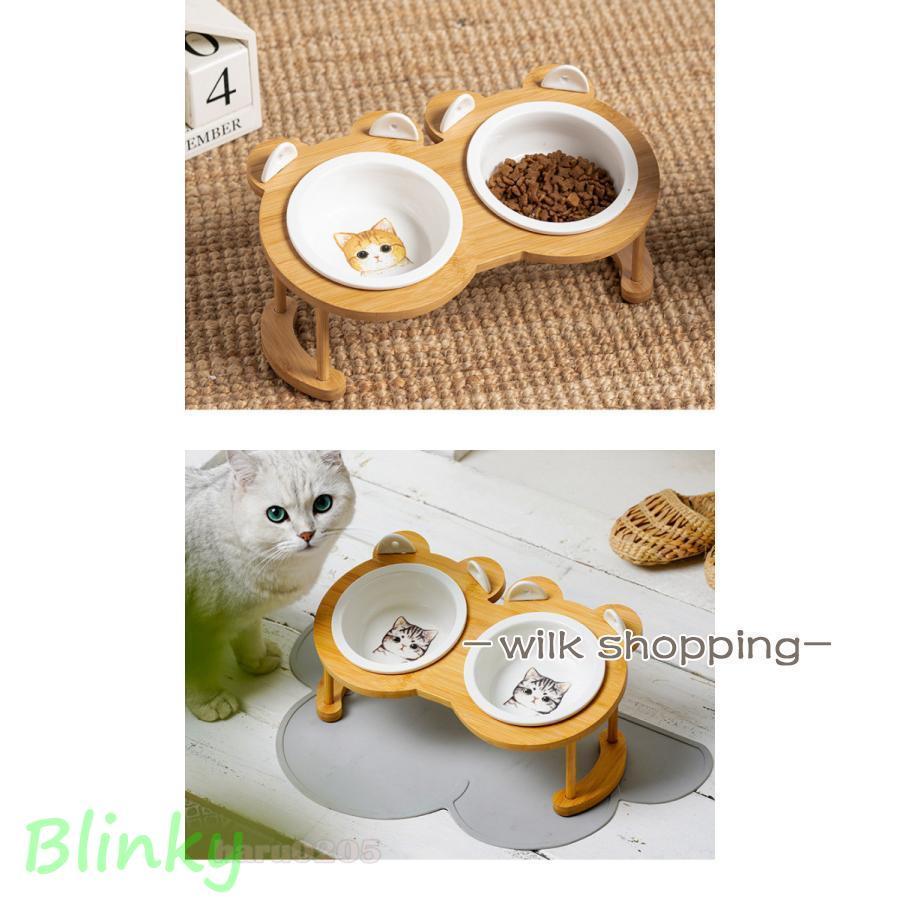 フードボウル 食器 犬 猫用 キャット ペット用 2連 1皿 2皿 フード