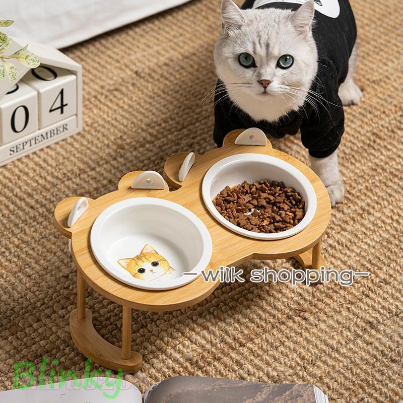 フードボウル 食器 犬 猫用 キャット ペット用 2連 1皿 2皿 フード