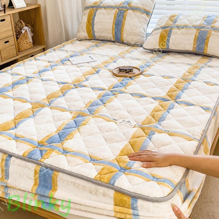 フランネル パッドシーツ ボアフリース 春 冬用 敷き毛布 セミダブル 春夏秋冬 柔らかな肌触り 毛玉なし しきぱっと 水洗いキルト 軽量 薄い手 中わた 防ダニ_1