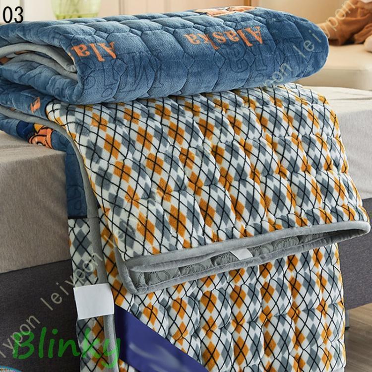 敷きパッド 3点セット マットレスカバー 冬 シングル 中綿入り 暖かい 敷き毛布 フランネル あったか マイクロファイバー 超極細繊維 保温 ゴムバンド付き_3