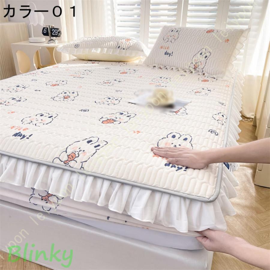 マットレスカバー 冷感敷きパッド ボックスシーツ おしゃれ ひんやり 