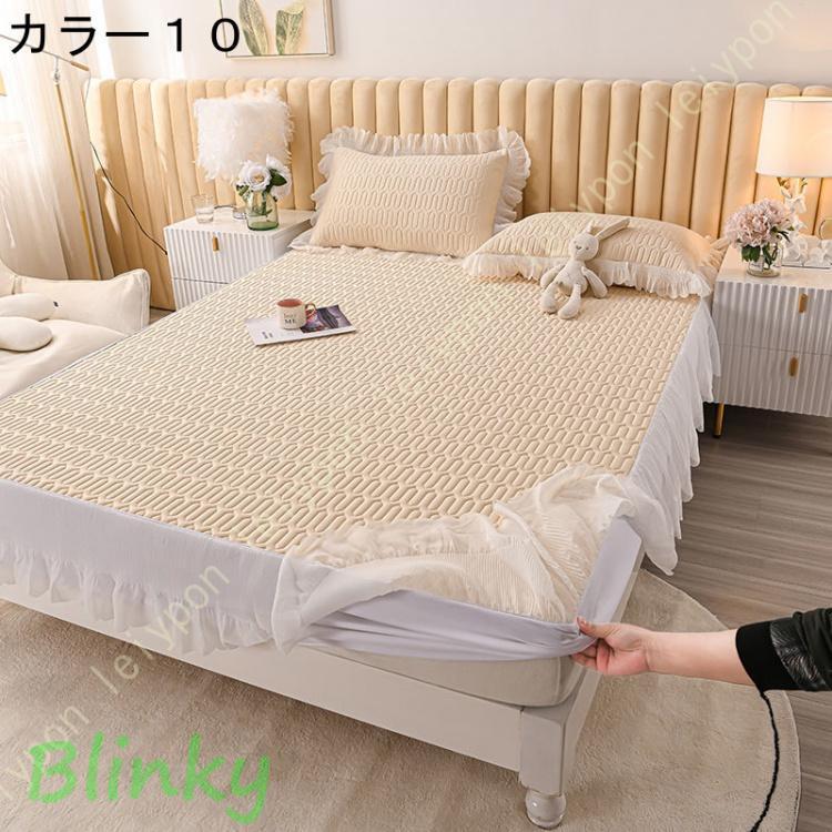 パッド一体型ベッドスカート クラシック ホテル仕様 ベッドスシーツ