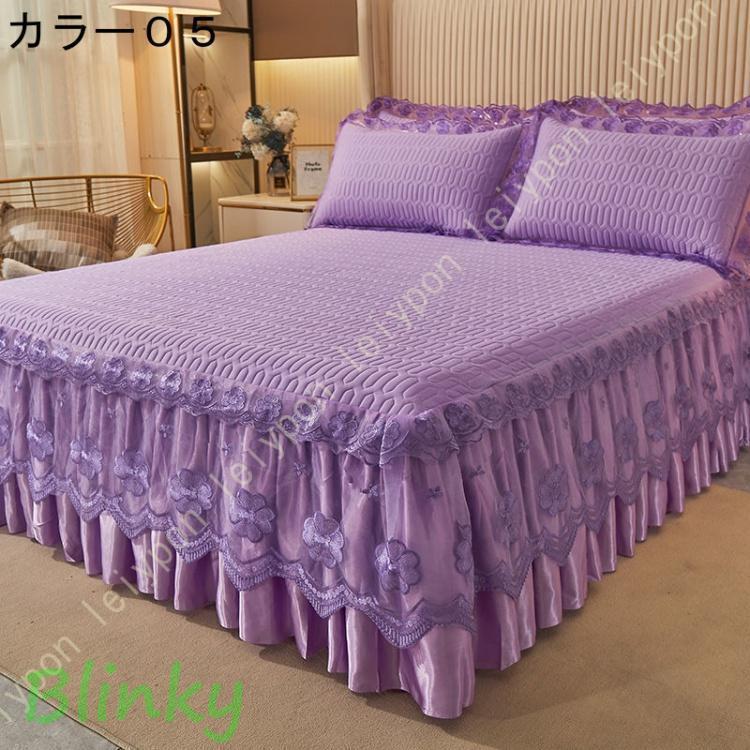 パッド一体型ベッドスカート クラシック ホテル仕様 ベッドスシーツ