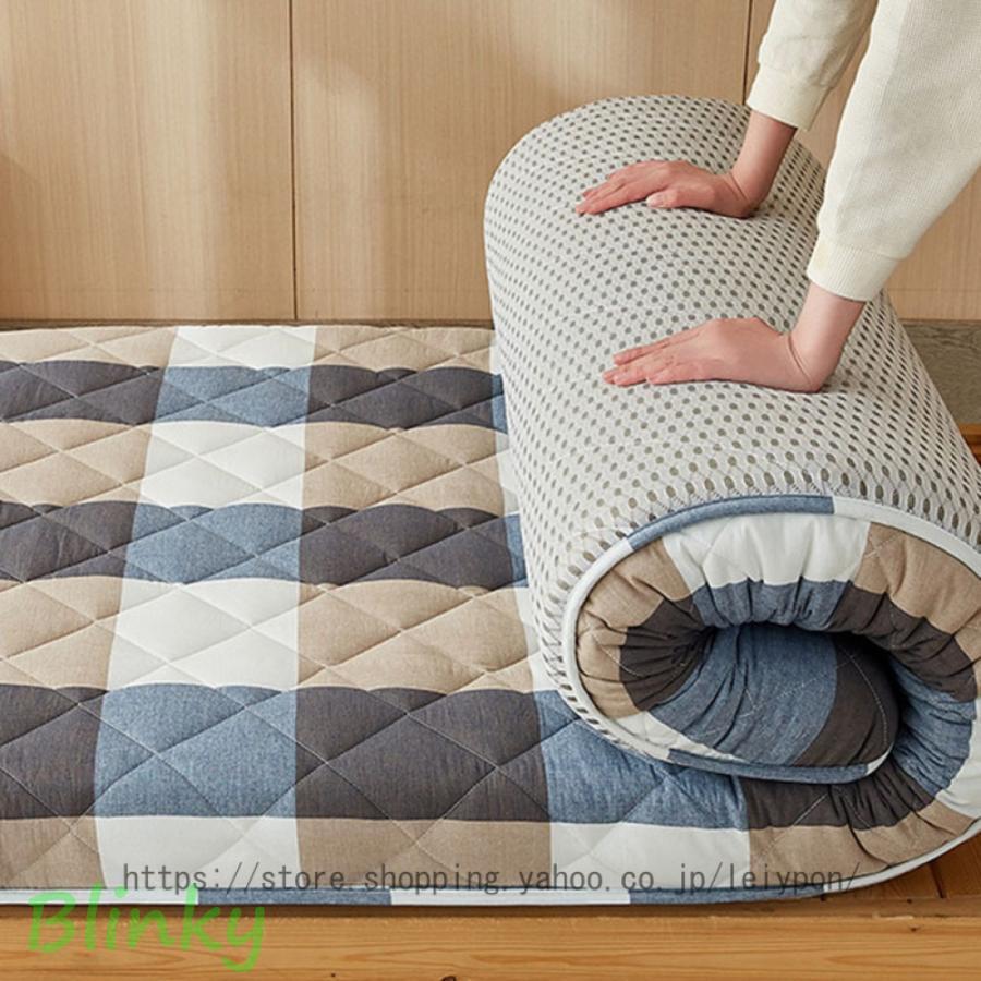ごろ寝 マットレス シングル 側地洗える 防ダニ 敷布団 お家時間 三つ折り 収納便利 高反発 ごろ寝マット お昼寝マット ベッド/床/畳用 オールシーズン適用_11