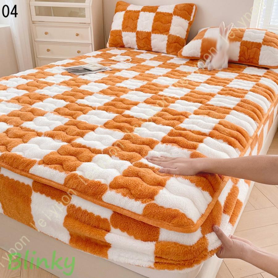 敷きパッド シングル 秋冬用 あったか パッド一体型ボックスシーツ