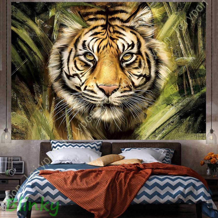 動物 タペストリー野生生物 壁掛け ボヘミアン ビーチタオル ヒッピー