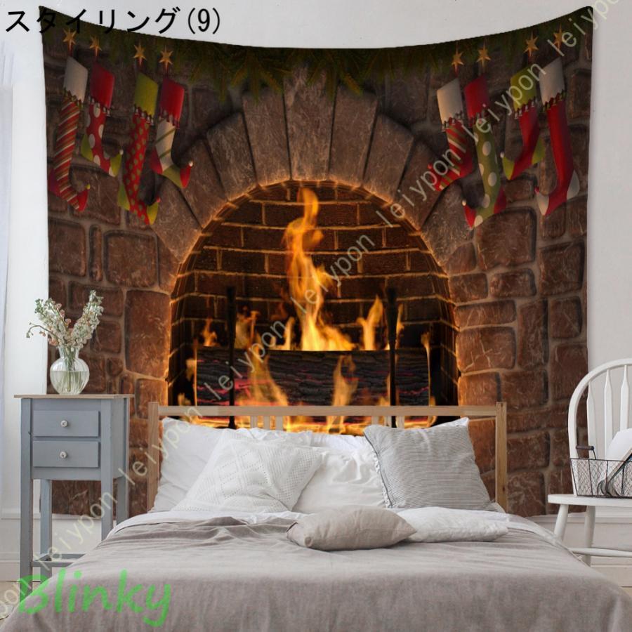 クリスマスツリー タペストリー 赤い背景 おしゃれ壁掛け 装飾布 欧米