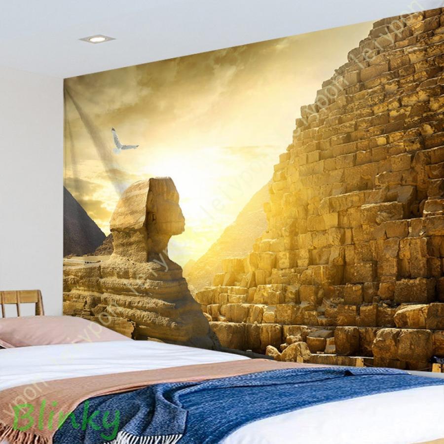 ピラミッド 大きい タペストリー インテリア 壁掛け おしゃれ 室内装飾