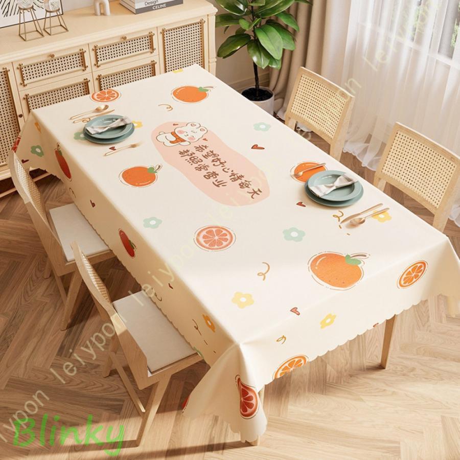 【新品、未使用品】　テーブルクロス　140×140 テーブルクロス 撥水 ビニール ギンガムチェック 約 140*220 140*140