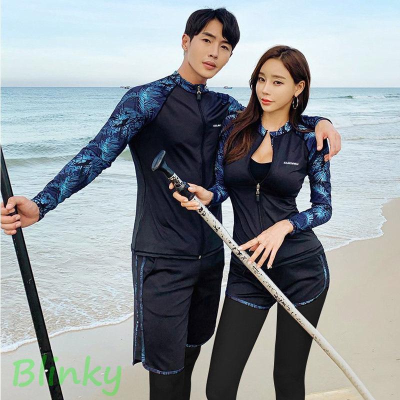 レディース 上下セット 水着 ラッシュガード ペアルック メンズ長袖