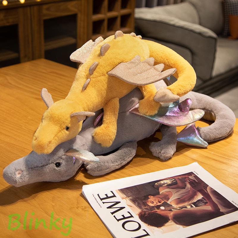 ぬいぐるみ スノードラゴン 竜 翼付き 恐竜のぬいぐるみ きょうりゅう