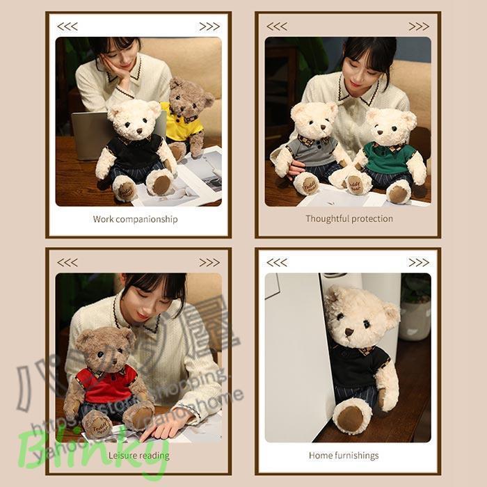 ぬいぐるみ クマ カジュアルスーツテディベア 洋服着せ替え 服付き