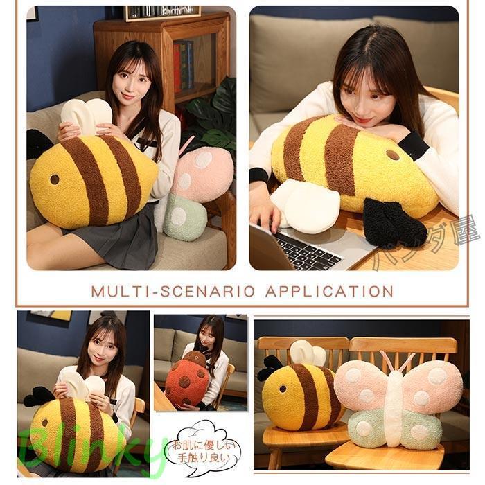 ぬいぐるみ 枕 昆虫 虫 抱き枕 かわいい 縫い包み ふわふわ リアル