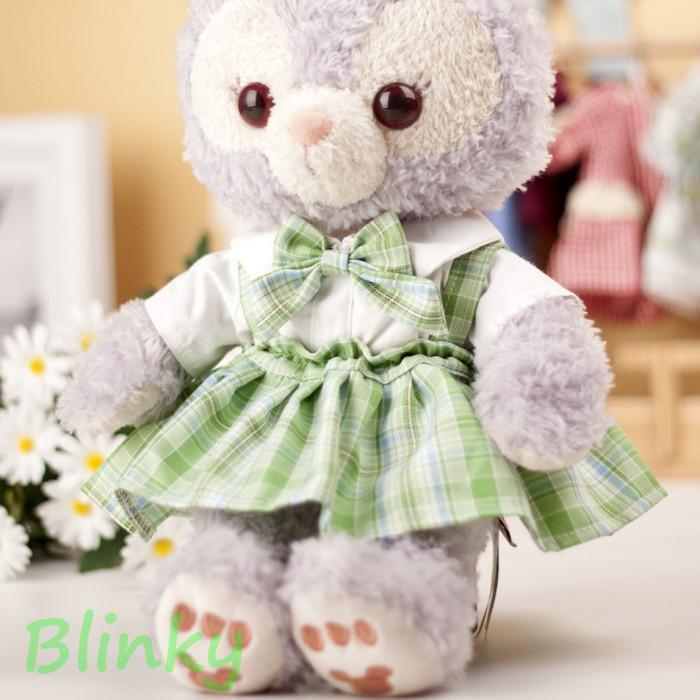 ぬいぐるみ 服 うさぎ 洋服 着せ替え ベアウェアくま衣装 チェック柄