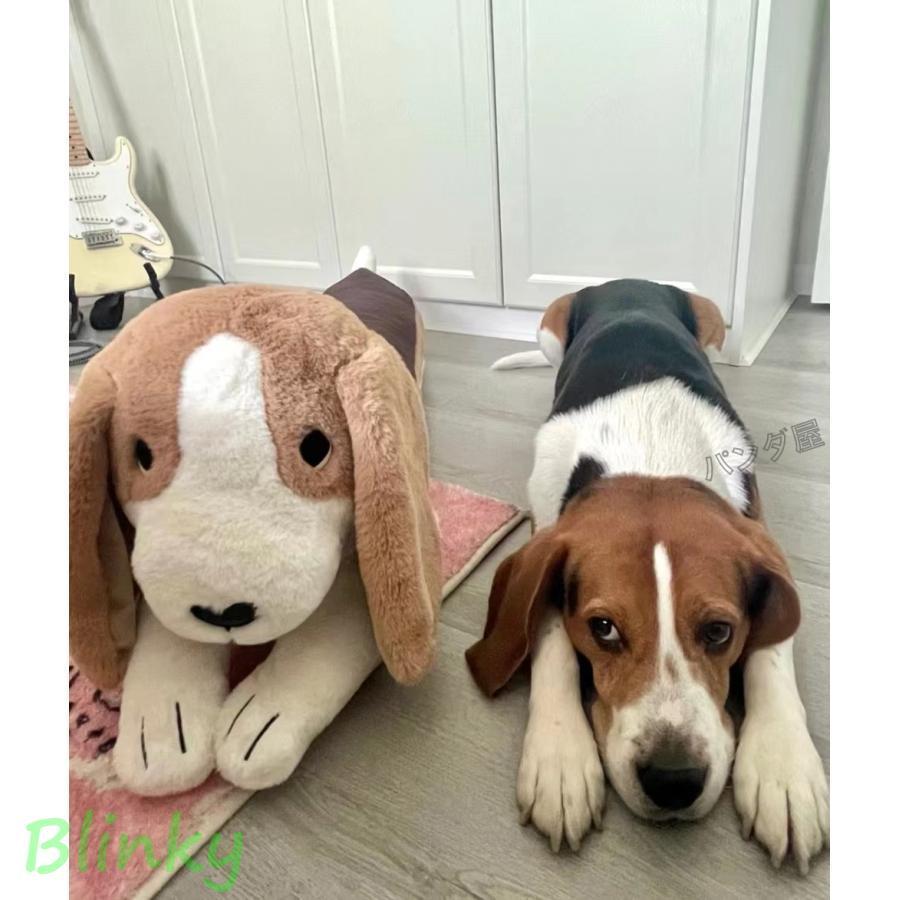 ぬいぐるみ かわいい ビーグル犬 ロング抱き枕 犬 いぬ 動物 抱き