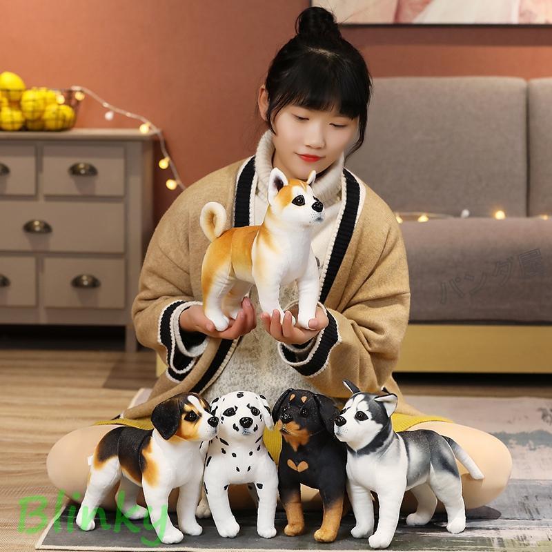 犬のぬいぐるみ 置物 シミュレーション 子犬 ワンちゃん 雑貨 玄関