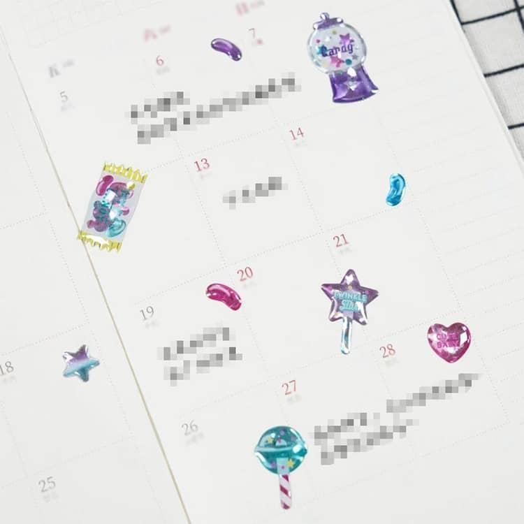 ぷくぷくシール キャラクター ぷっくりシール セット シール シール帳