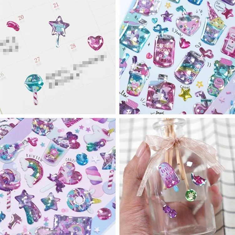 ぷくぷくシール キャラクター ぷっくりシール セット シール シール帳