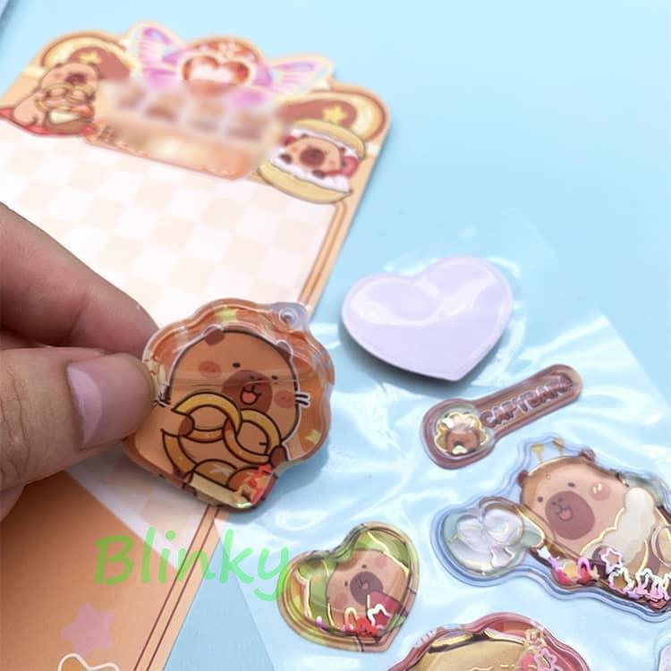 カピバラさん 3D立体 20枚セット ぷっくりシール ぷくぷくシール