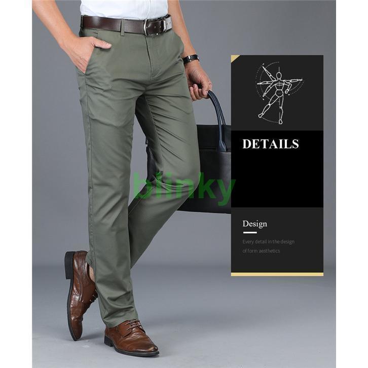 チノパン メンズ スラックス クールビズ ビジネス ストレッチパンツ