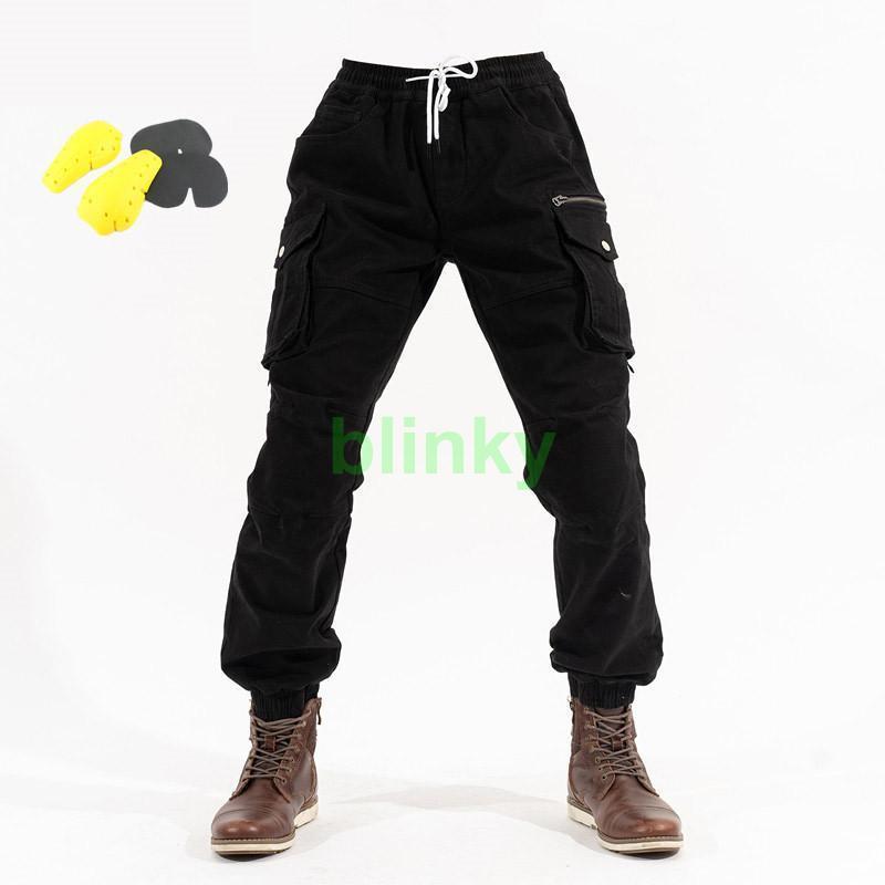 バイク用パンツ メンズ カーゴパンツ プロテクター付き 春夏秋