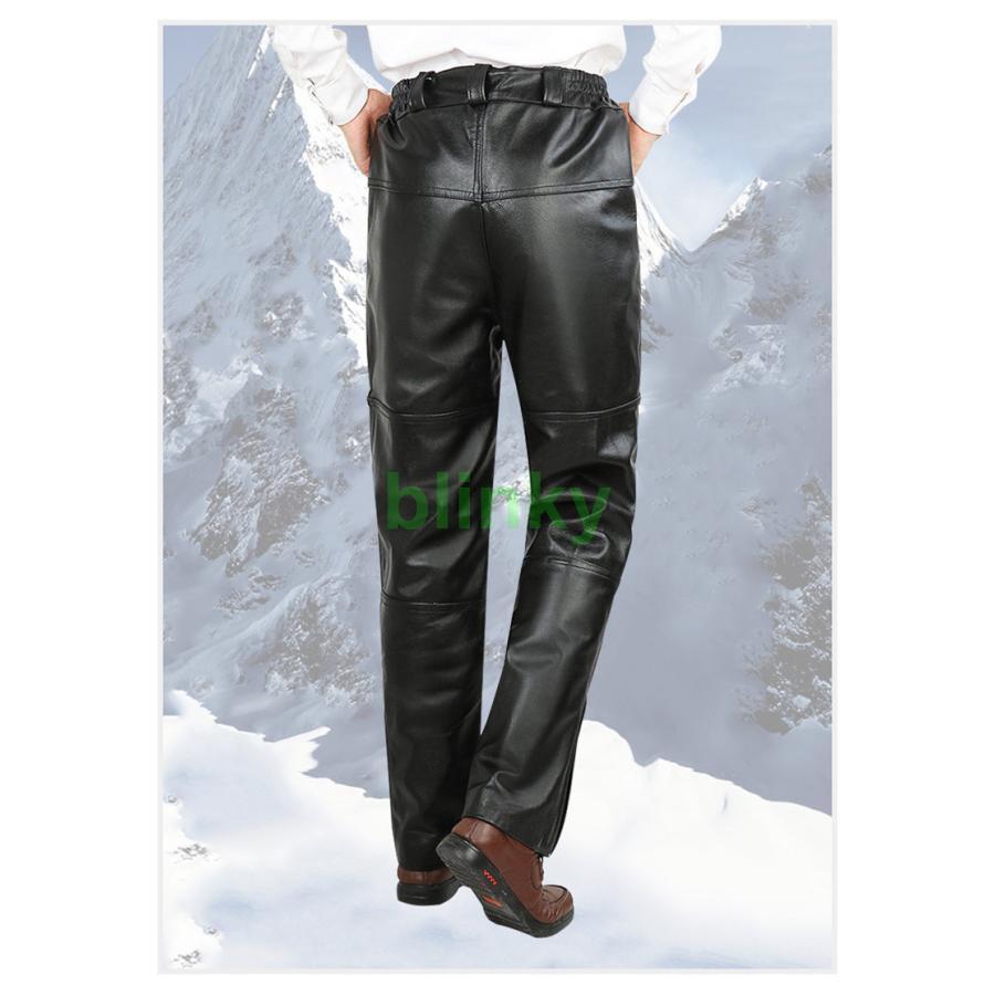 レザーパンツ メンズ パンツ バイクパンツ 本革 ズボン 裹起毛 ボア ライダースパンツ 牛革 フェイクレザー ボトムス バイク用 防風 防寒 レザーパンツ メンズ パンツ バイクパンツ 本革 ズボン 裹起毛 ボア