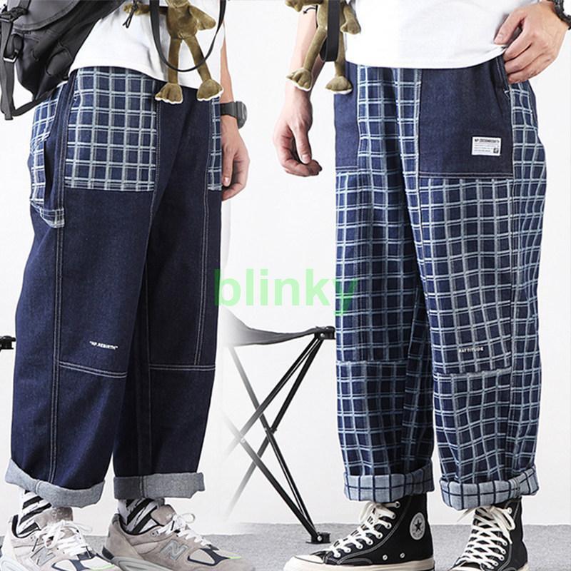 デニムパンツ メンズ ワイドパンツ ジーンズ ストライプ レディース