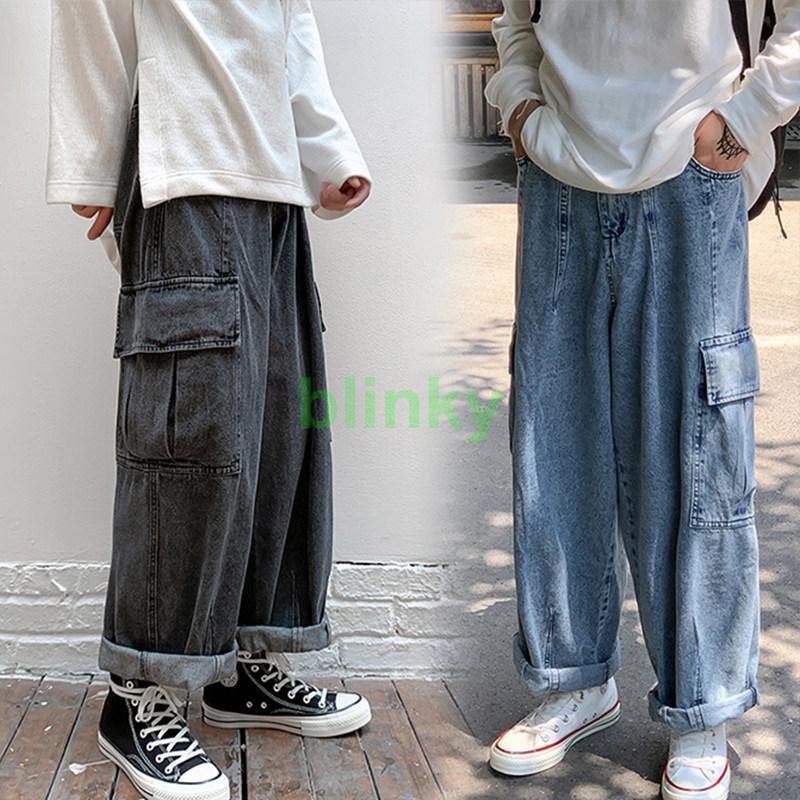 ワイドパンツ メンズ デニムパンツ ジーンズ 春 夏 ボトムス バギー