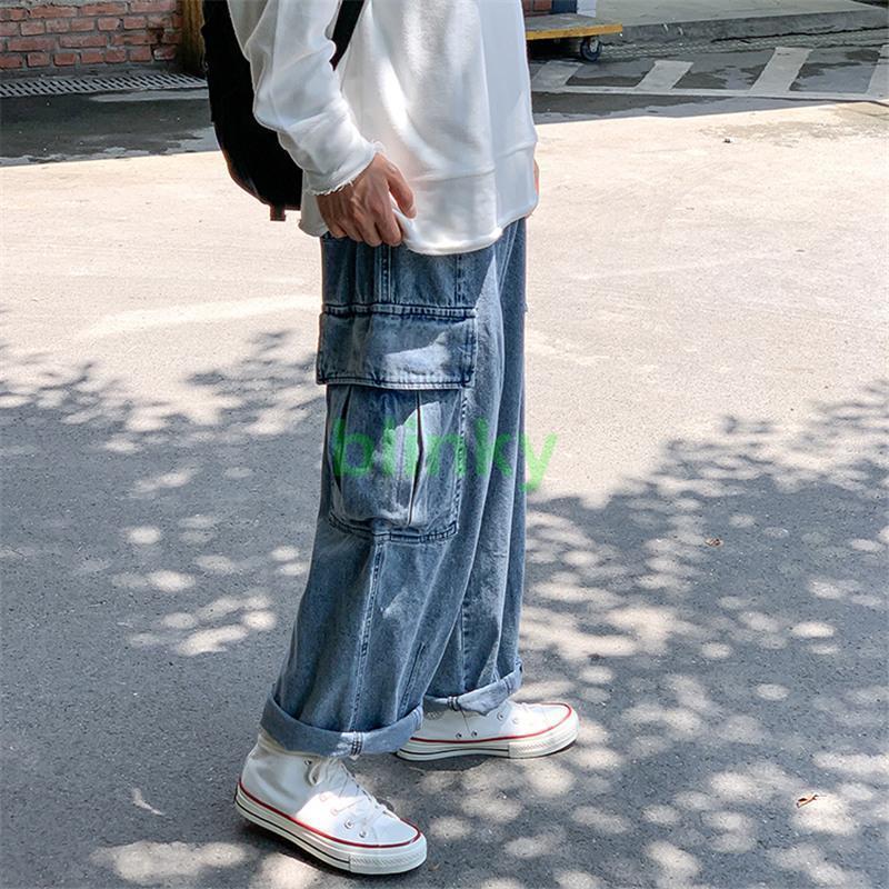 ワイドパンツ メンズ デニムパンツ ジーンズ 春 夏 ボトムス バギー