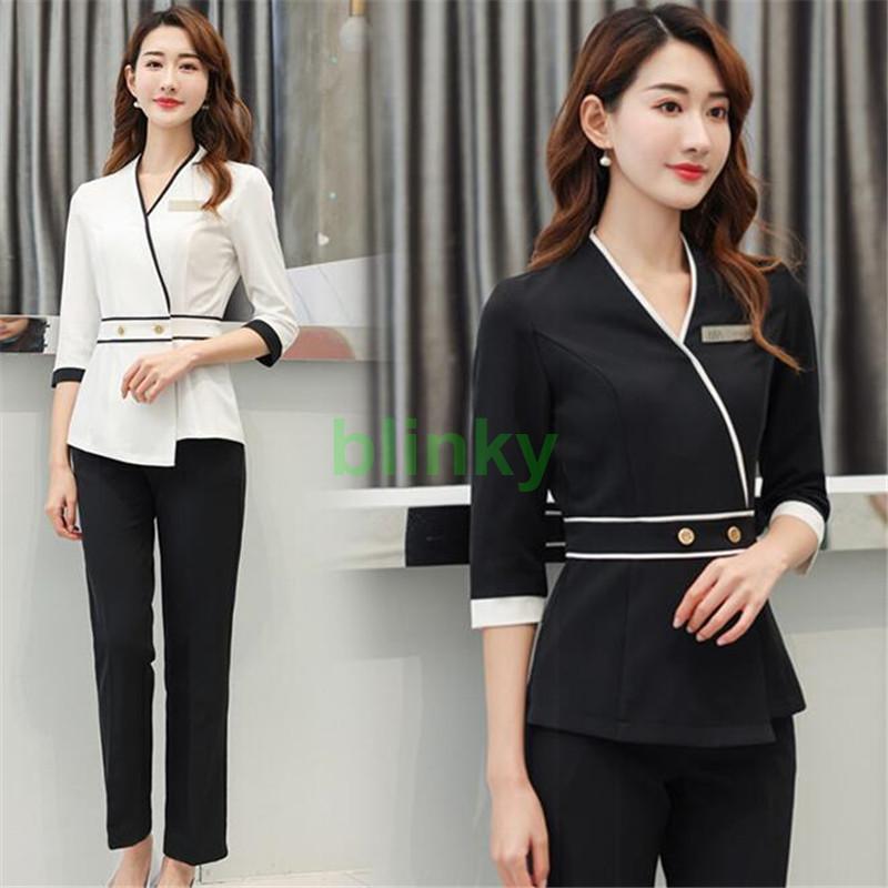 B-SPA エステ ユニフォーム カットソー Lサイズ　2枚セット 楽天市場】エステユニフォーム チュニックシャツ［女性用］00120