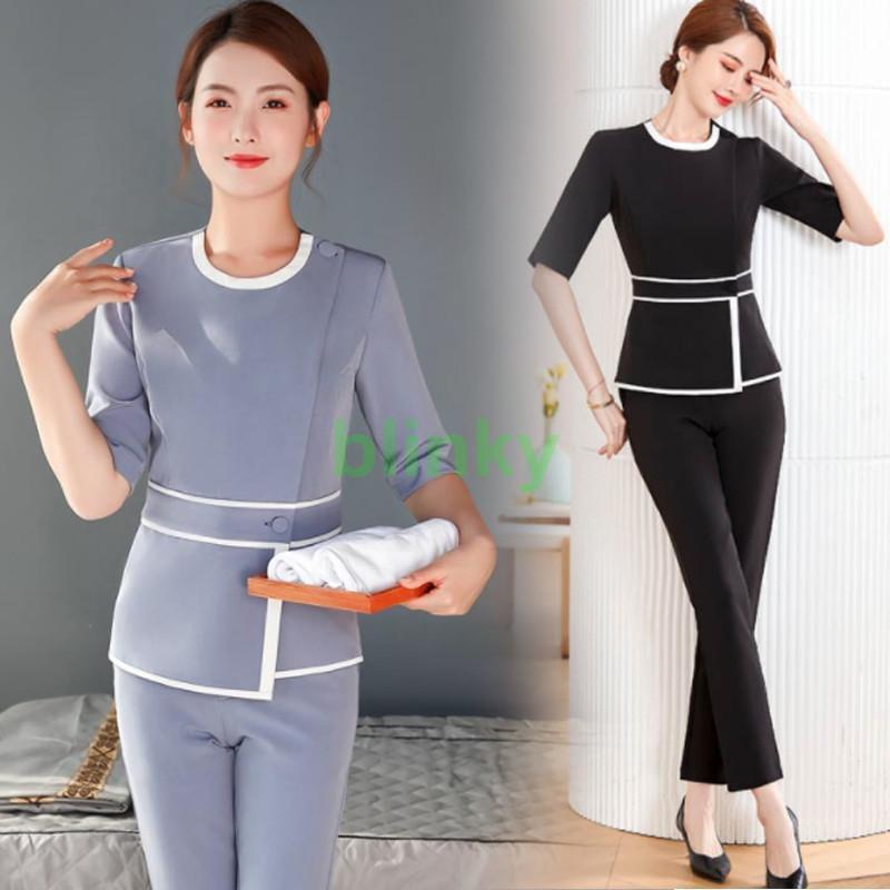 エステティック エステユニフォーム サロンウェア レディース 七分袖