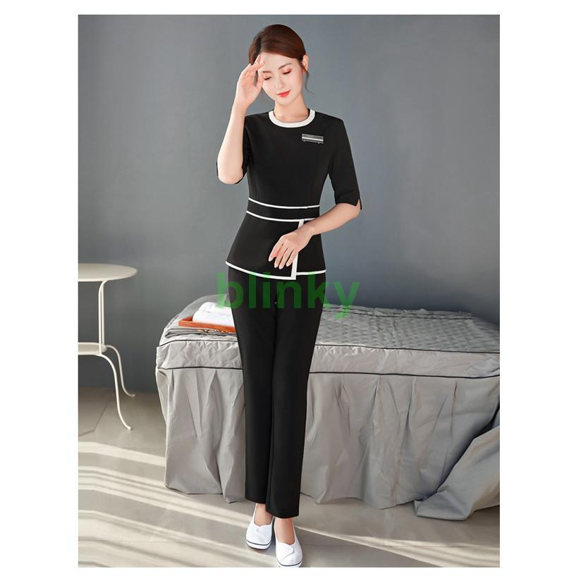 エステティック エステユニフォーム サロンウェア レディース 七分袖