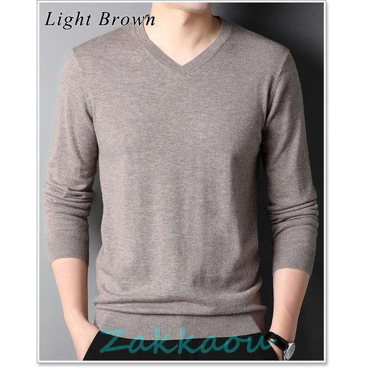 KOSTAS MURKDIS コスタス·ムルクディス　メンズVネックニット FOX BLEND STANDARD KNIT(V-NECK / CREW-NECK)（ニット/セーター