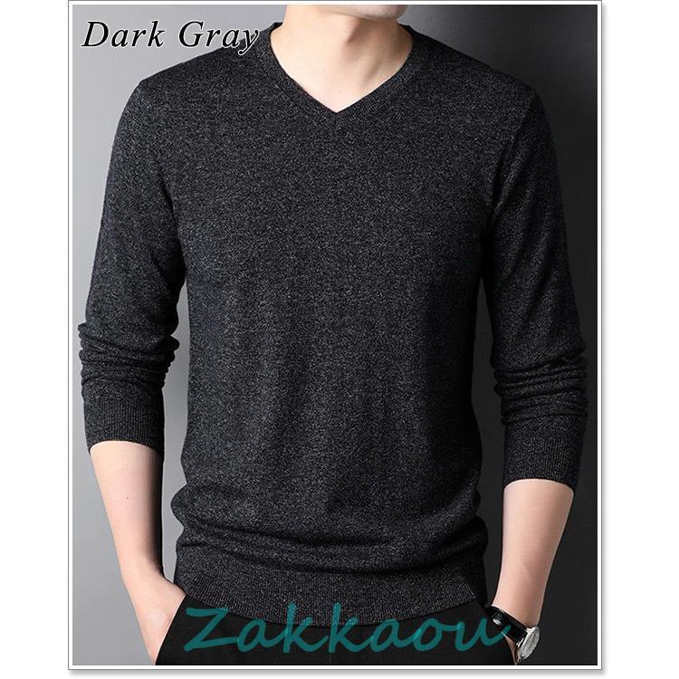 KOSTAS MURKDIS コスタス·ムルクディス　メンズVネックニット FOX BLEND STANDARD KNIT(V-NECK / CREW-NECK)（ニット/セーター