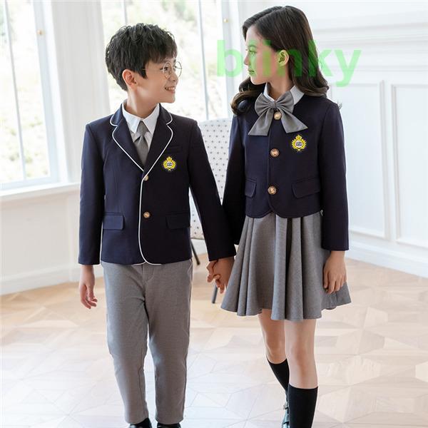 スーツ 子供 女の子 6点セット 入学式 卒業式 シャツ 蝶ネクタイ 靴下 ワンピース 女子 小学生 中学生 スクール 制服 無地 上品の画像