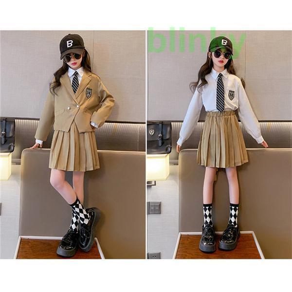 スーツ 子供 女の子 4点セット 入学式 卒業式 発表会 女子 小学生 中学生 スクール 制服 チェック柄 上品 | ブランド登録なし | 10