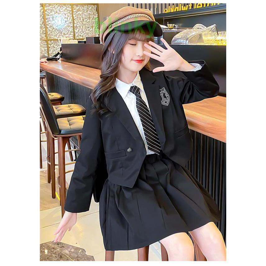 スーツ 子供 女の子 4点セット 入学式 卒業式 発表会 女子 小学生 中学生 スクール 制服 チェック柄 上品 | ブランド登録なし | 06