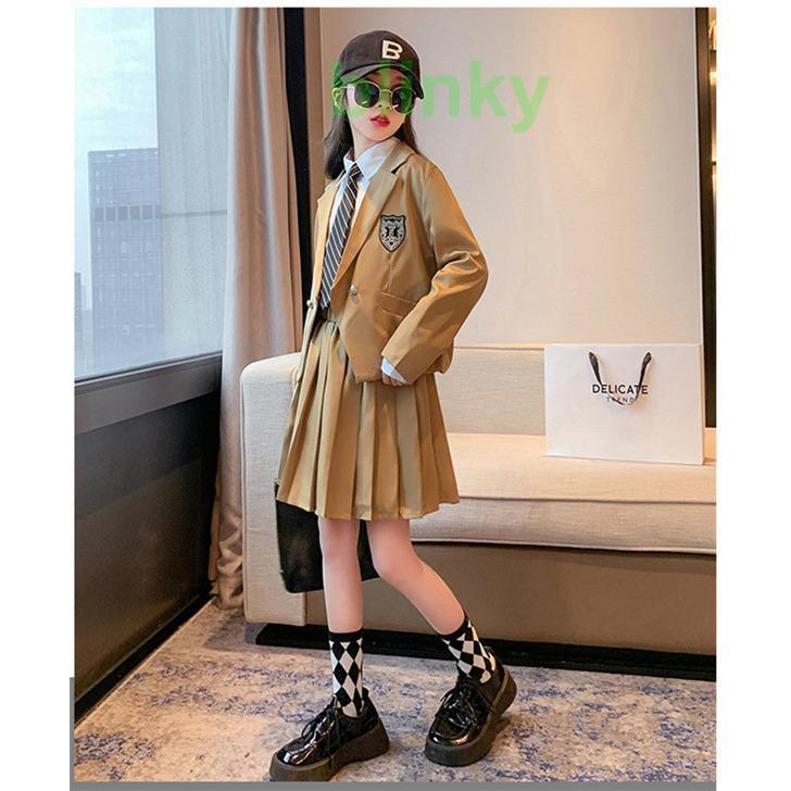 スーツ 子供 女の子 4点セット 入学式 卒業式 発表会 女子 小学生 中学生 スクール 制服 チェック柄 上品 | ブランド登録なし | 09