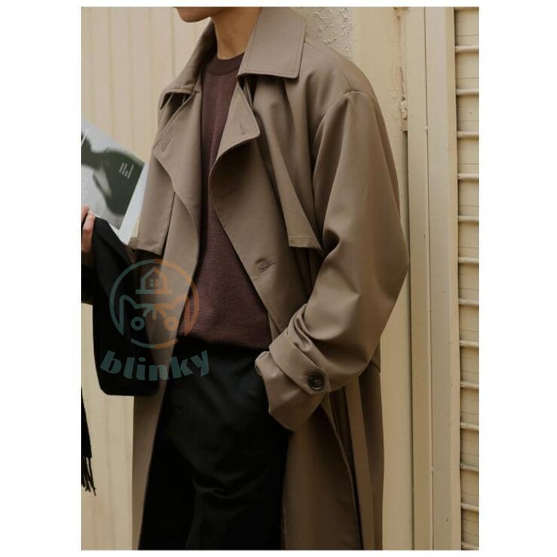 ステンカラーコート メンズ ロングコート スプリングコート