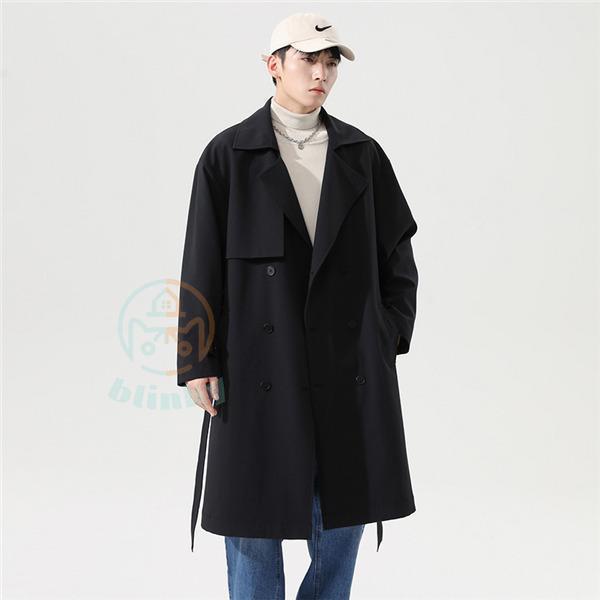 ステンカラーコート メンズ ロングコート スプリングコート