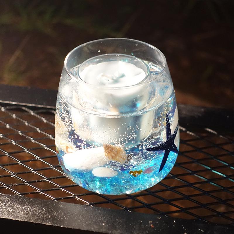 シーナリーキャンドル　キャンドル　手作り　おしゃれ　ランタン　誕生日　パーティー　キャンプ　ギフトなどにどうぞ。　夏バージョンシーサイドが登場。 |  | 01