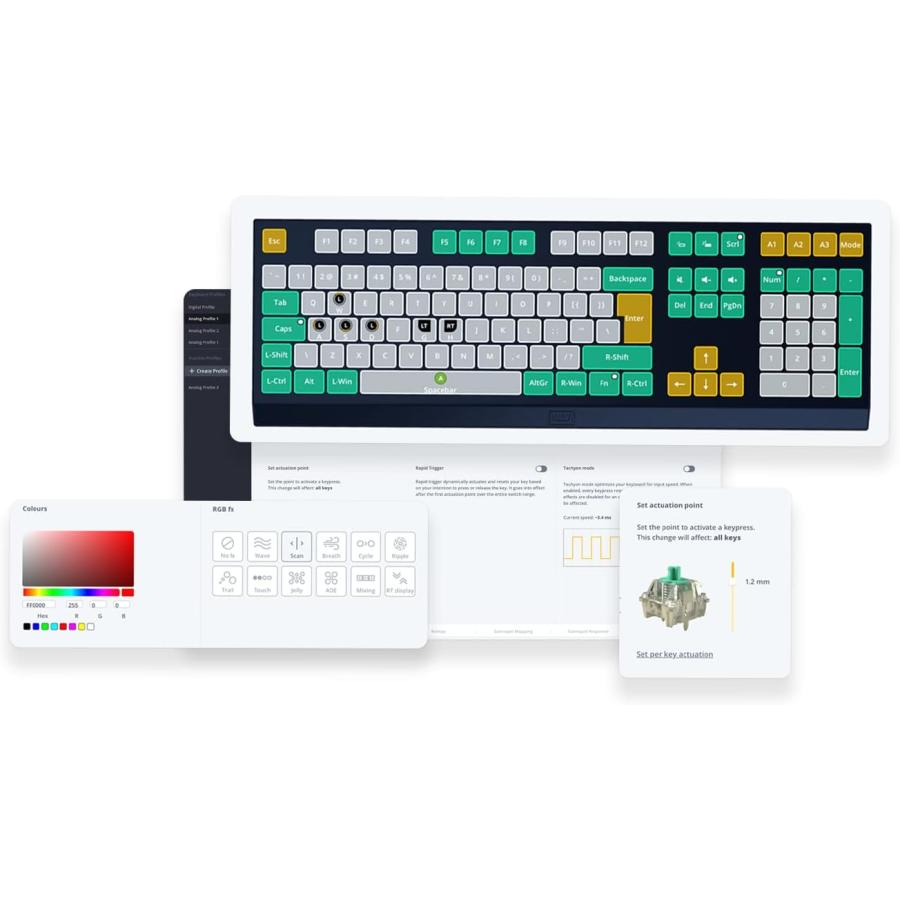 Wooting 60HE+ 【正規メーカー品 30日返品保証】 ゲーミングキーボード 異次元の操作感 ラピッドトリガー ARM ANSI-US PBT Lekker Linear60 US配列 Wooting 60HE+ 【正規メーカー品 30日返品保証】 ゲーミングキーボード 異次元の操作感 ラピッドトリガー ARM ANSI-US PBT Lekker Linear60 US配列