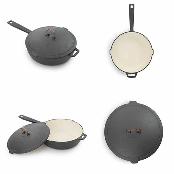 ベアボーンズ BAREBONES 調理器具 CKW-1104 エナメルライン キャストアイアン スキレット 10インチ  鋳鉄BBL20235534010010の画像