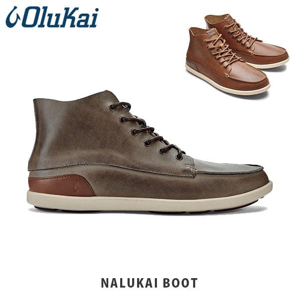 New限定品 レザー ハワイ ブーツ メンズ ナルカイ Nalukai オルカイ Olukai 靴 おしゃれ Olu シューズ ブーツ