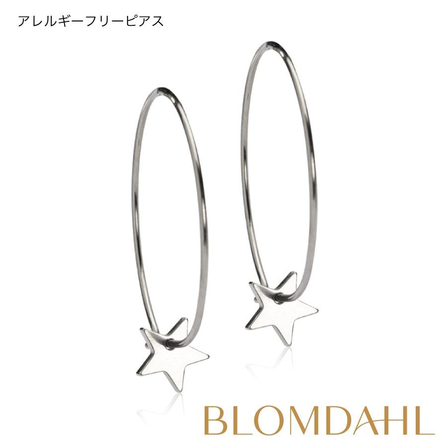 ピアス アレルギー対応 純チタン リング 25mm スター 15-1281-2200 | 