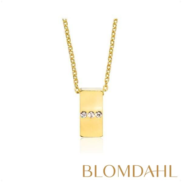 ネックレス アレルギー対応 ゴールド トリプルクリスタル 14mm レディース 33-2364-1401 | 