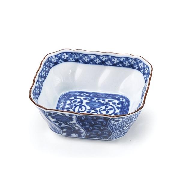染付和食器　ネジリ祥瑞　角小鉢12.5cm | BLOOM（アクセサリー）