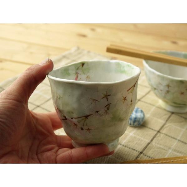 美濃焼和食器 花がすみ　湯呑（グリーン） | BLOOM（アクセサリー） | 01
