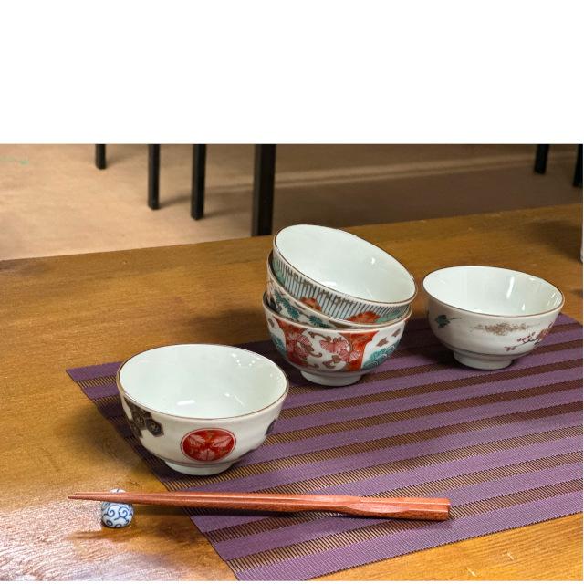飯碗 染錦古伊万里 飯碗揃 10.5cm 美濃焼 飯碗 茶碗 風花 花凛 |  | 02
