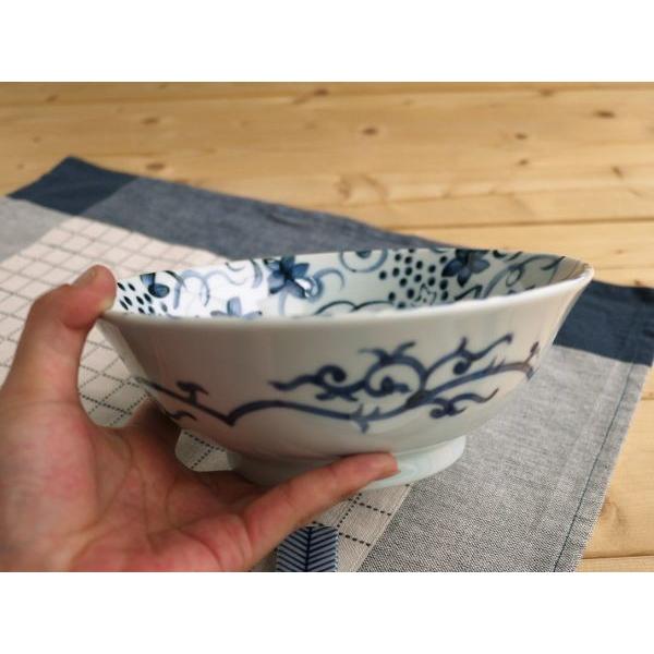 美濃焼和食器 染付つた絵　63ラーメン鉢(径19.5x高7cm)｜bloom-plus｜03